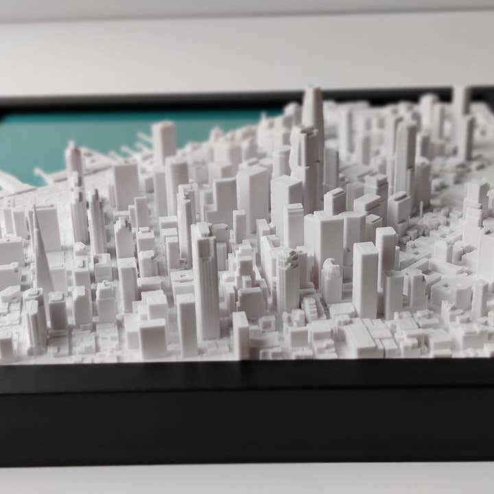 Micropolitan - Vente Cartes - Carte de la ville 3D de San Francisco | Art mural, décoration d'intérieur pour le bureau8