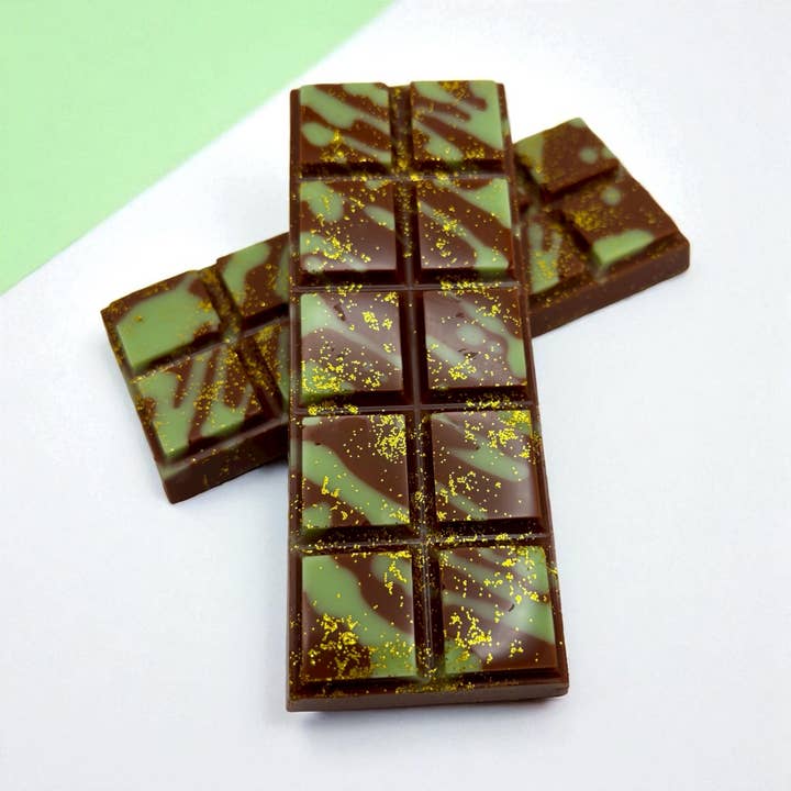 Wax and Wix Bakery® - Wholesale Wax Melt - Dubai Chocolate Snap Bar Wax Melts. 2 oz. Soy Wax Melt2