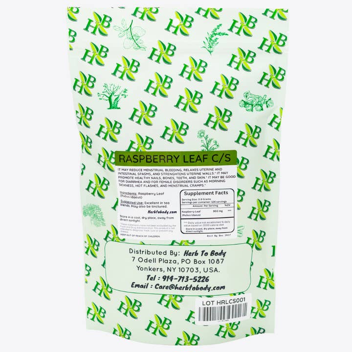 Herb To Body - Wholesale Herbs - Raspberry Leaf C/S1
