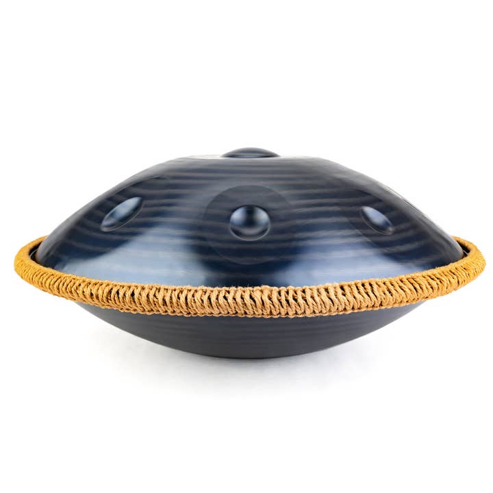 9-Note 432Hz D Minor Zen Wanderlust Handpan Indigo Tide for wholesale by HK Higher Knowing