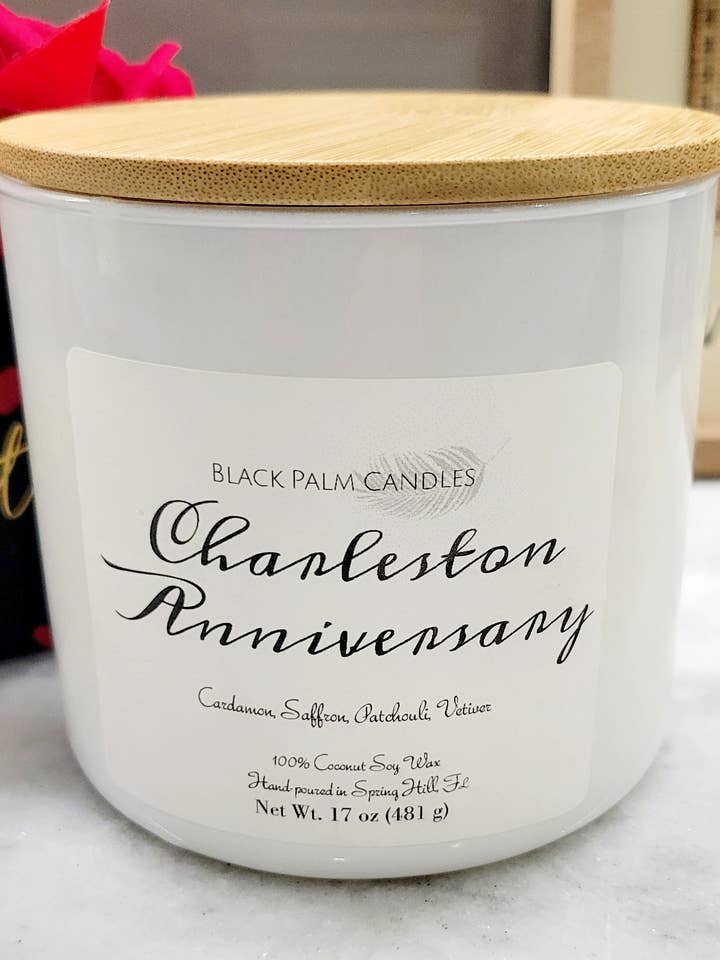 Charleston Anniversary for wholesale by Black Palm Candles