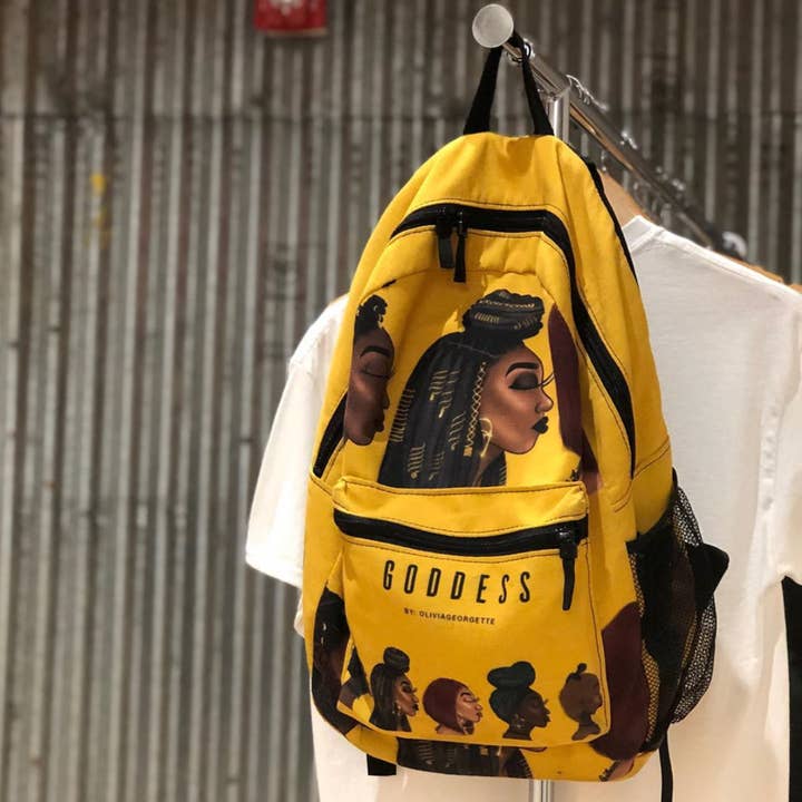 GODDESS Backpack for wholesale by Olivia Georgette Studios LLC