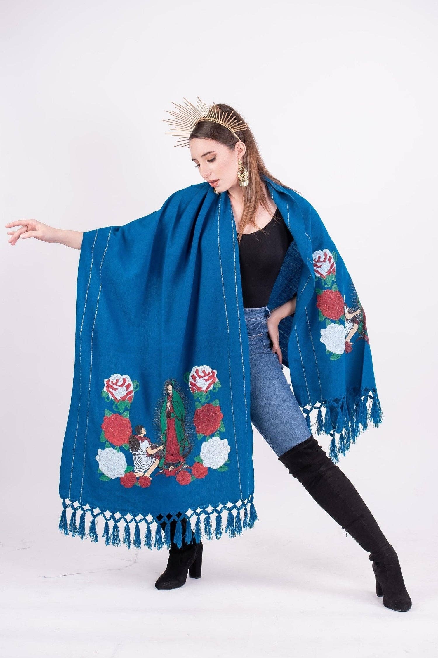 Cielito Lindo - Wholesale Wrap - Women's - Our Lady of Guadalupe Shawl10
