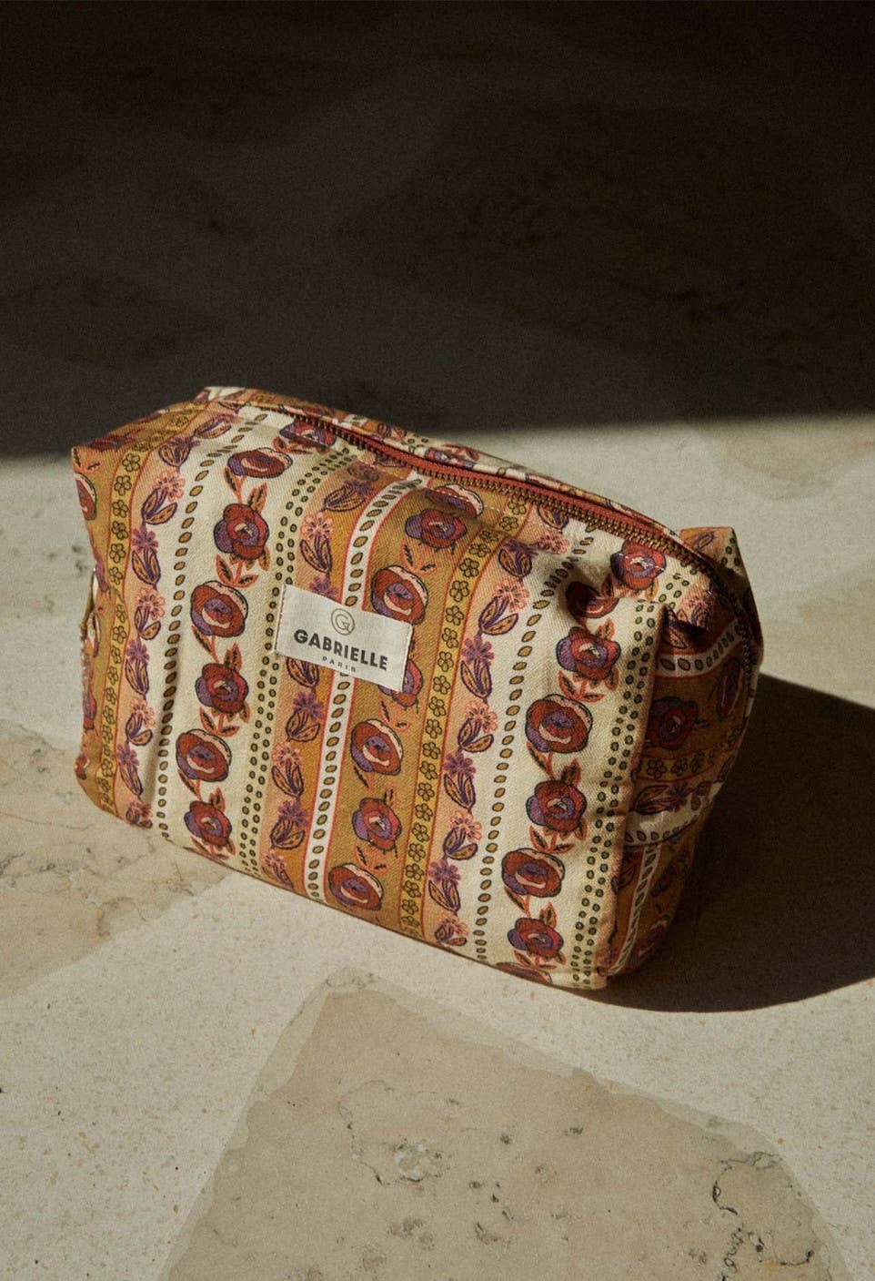 Gabrielle Paris - Vente Trousse de toilette – femme - Trousse de toilette en coton Flores0