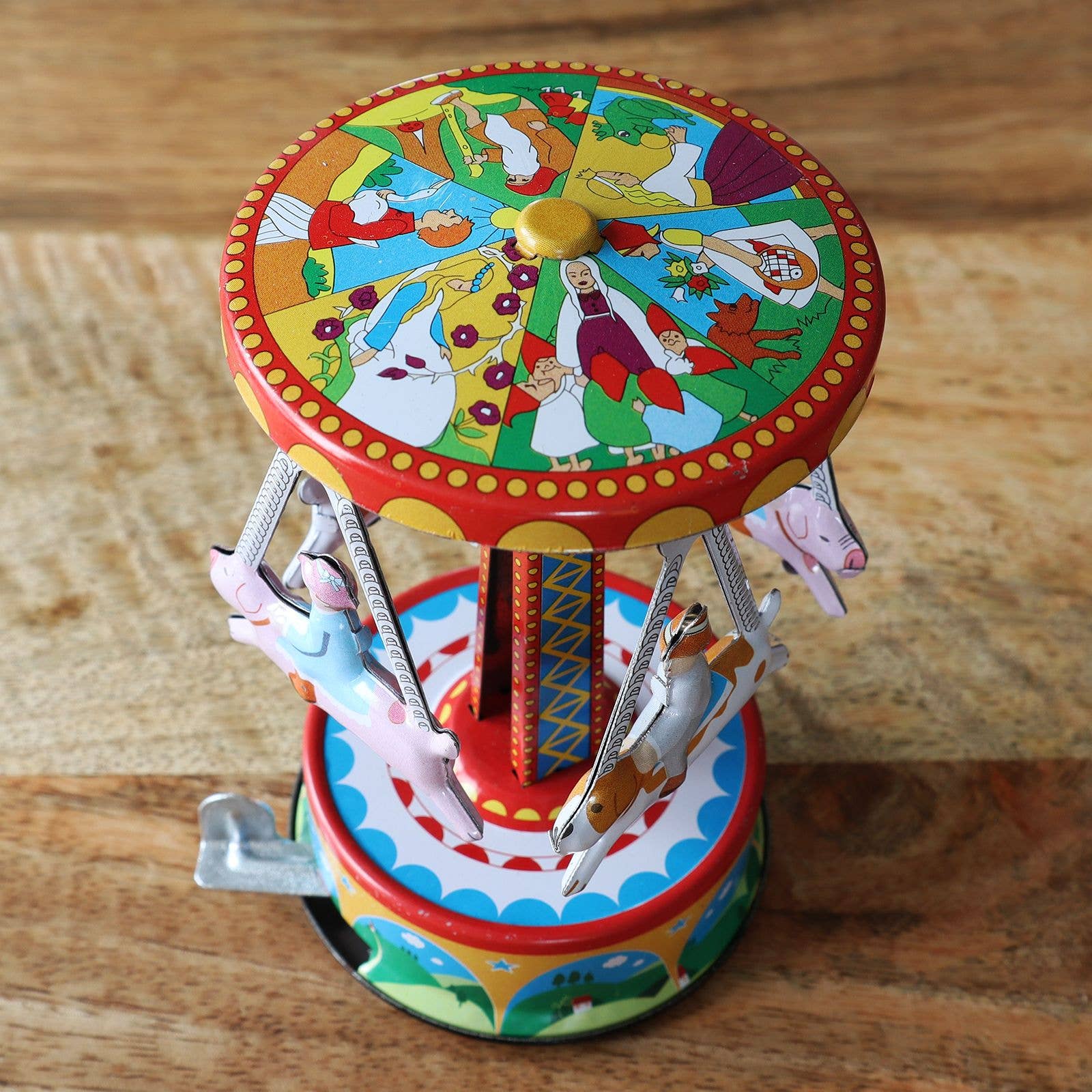 Tribal Trade GmbH – wholesale Classic toy – Kids – Pigs and dogs carousel toy7