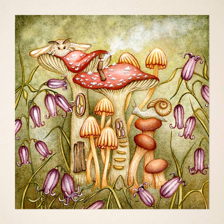 Ciudad de los Hongos para venta al por mayor de Xenia's Sketchbook Pages