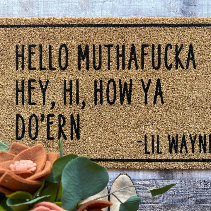 Lil Wayne Doormat for wholesale by PaintedStorkDesigns