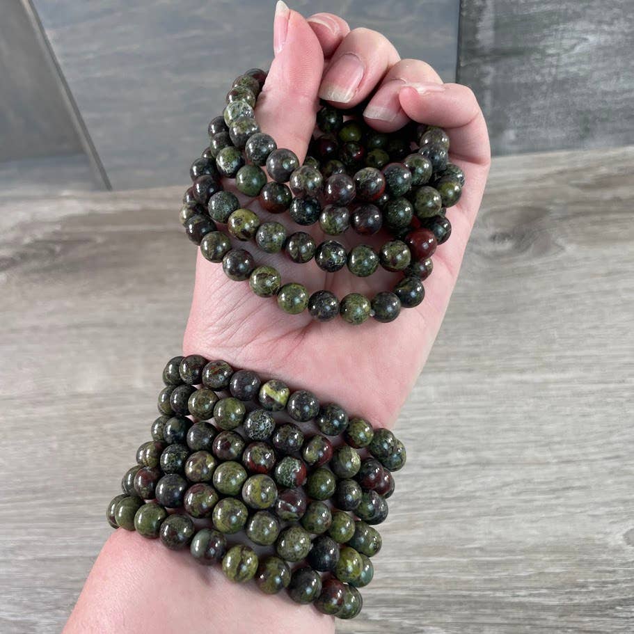 Keystone Crystals - Wholesale Beaded Bracelet - 8mm Round Gemstone Beaded Bracelets – Assorted Crystals Bulk90