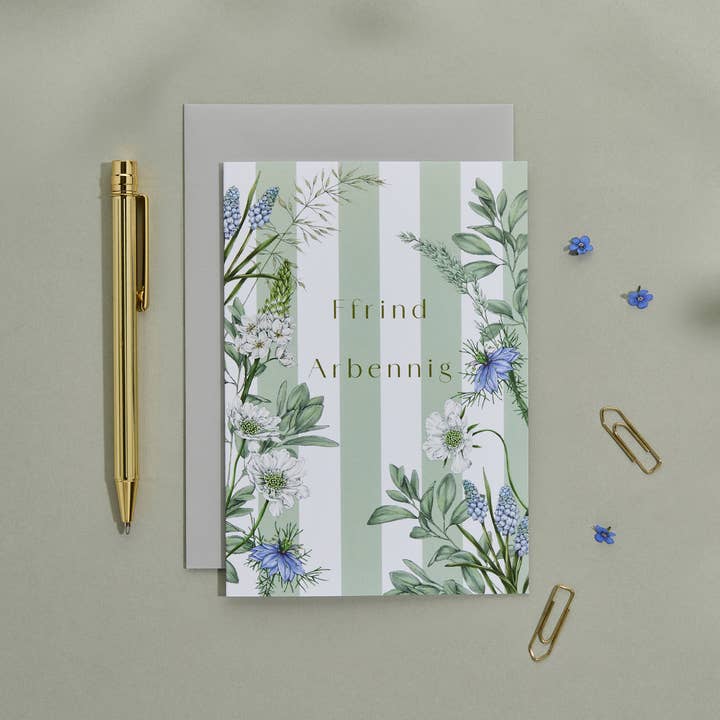 Ethereal Coast - Ffrind Arbennig - Cymraeg/Welsh Card for wholesale by Catherine Lewis Design