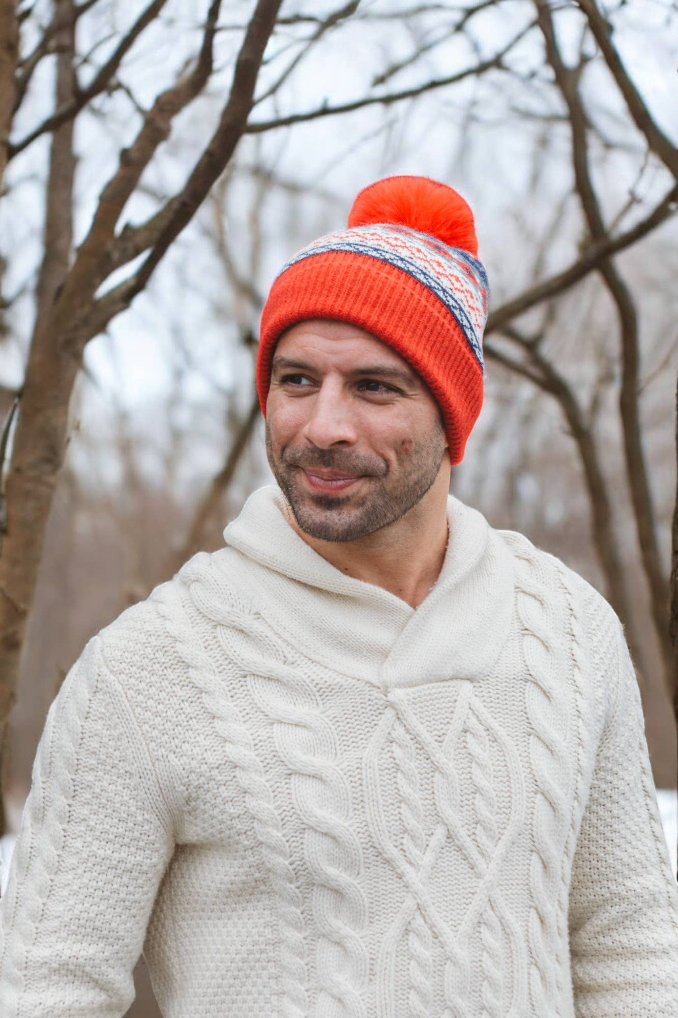 Jess & Lou - Wholesale Beanie - Uniseks - Uniseks Nordic Cosy Bobble Hat Rood HL8741