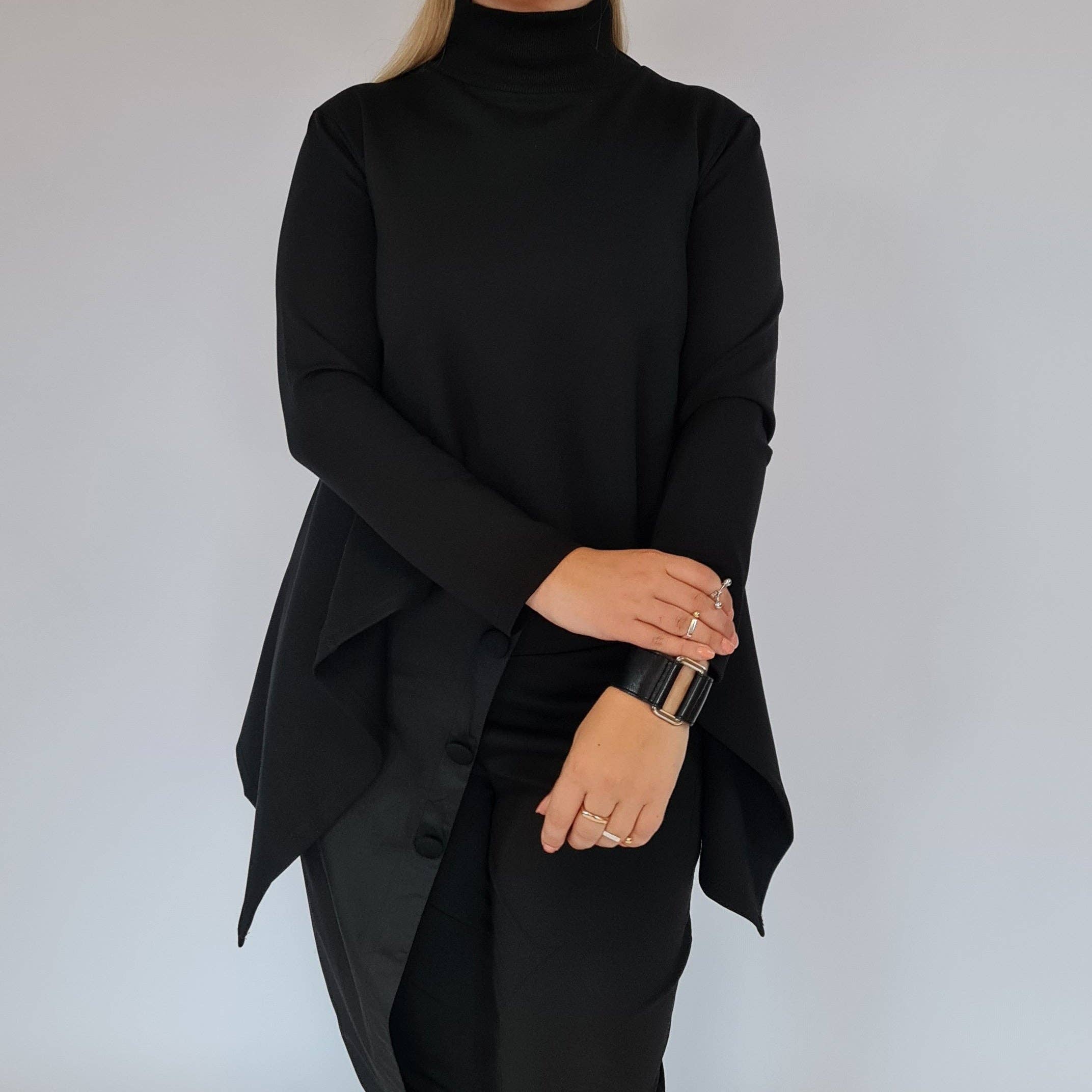 Simple Moderne – Großhandel Sweatshirt – Damen – Simple Moderne Jazz Up Pullover mit asymmetrischem Schnitt4