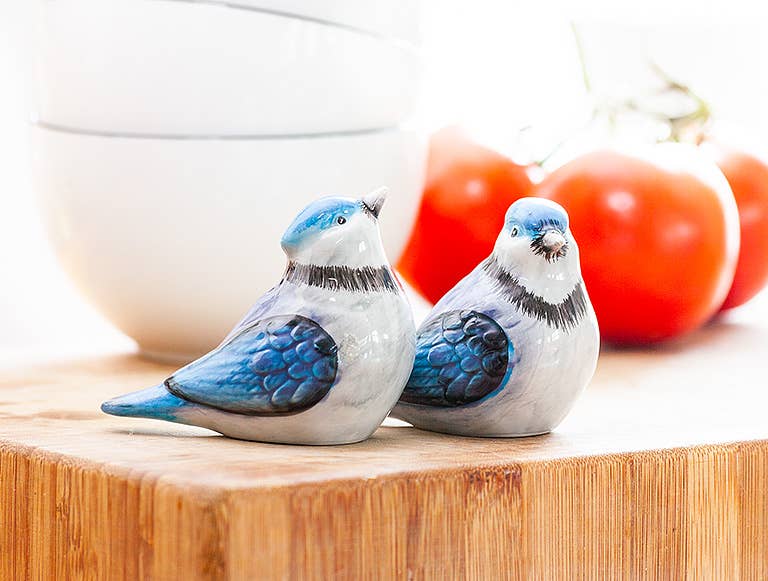 Abbott – wholesale Salt & pepper shaker set – Blue Jay Salt & Pepper-4"L-25992
