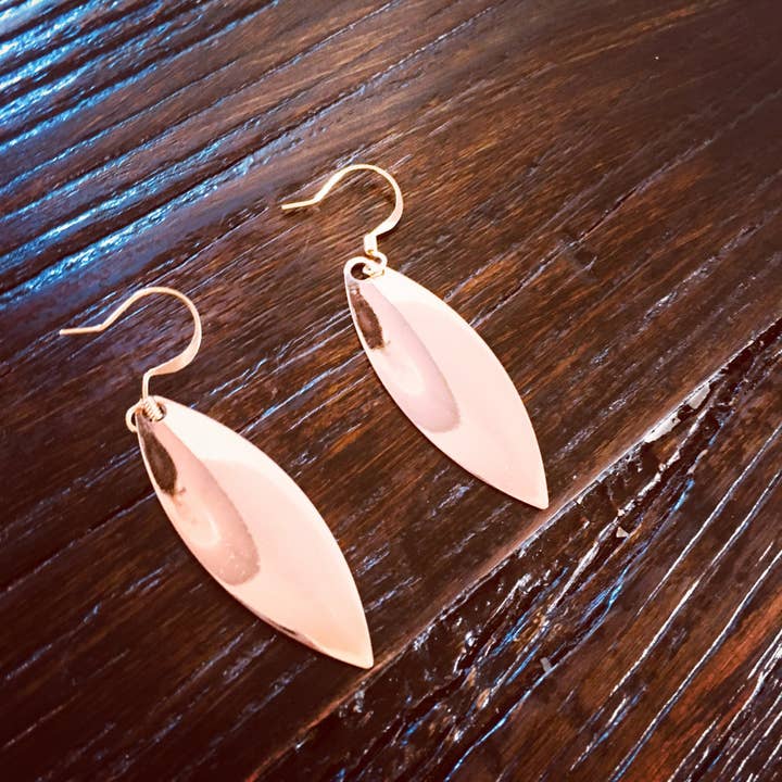 Elegant Rose guld dråbe øreringe for engroshandel hos JAG/ged Edge Jewelry