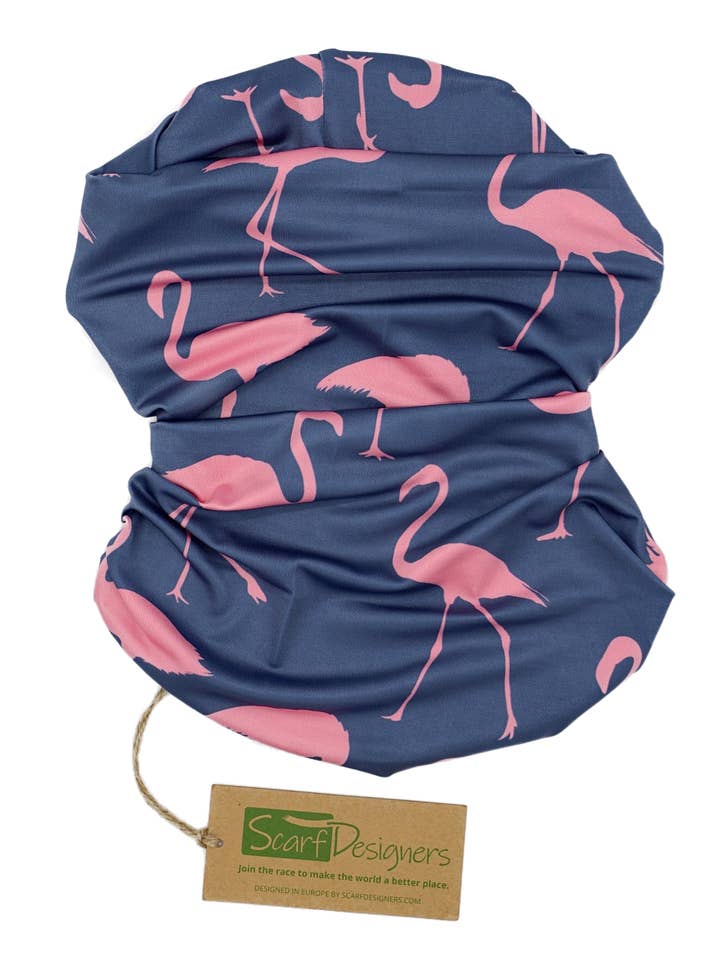 Multifunktionell tubhalsduk med flamingomönster för wholesale av Scarf Designers
