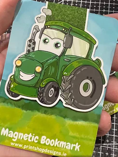 Marcador Magnético de Trator Verde por atacado de Print Shop Designs