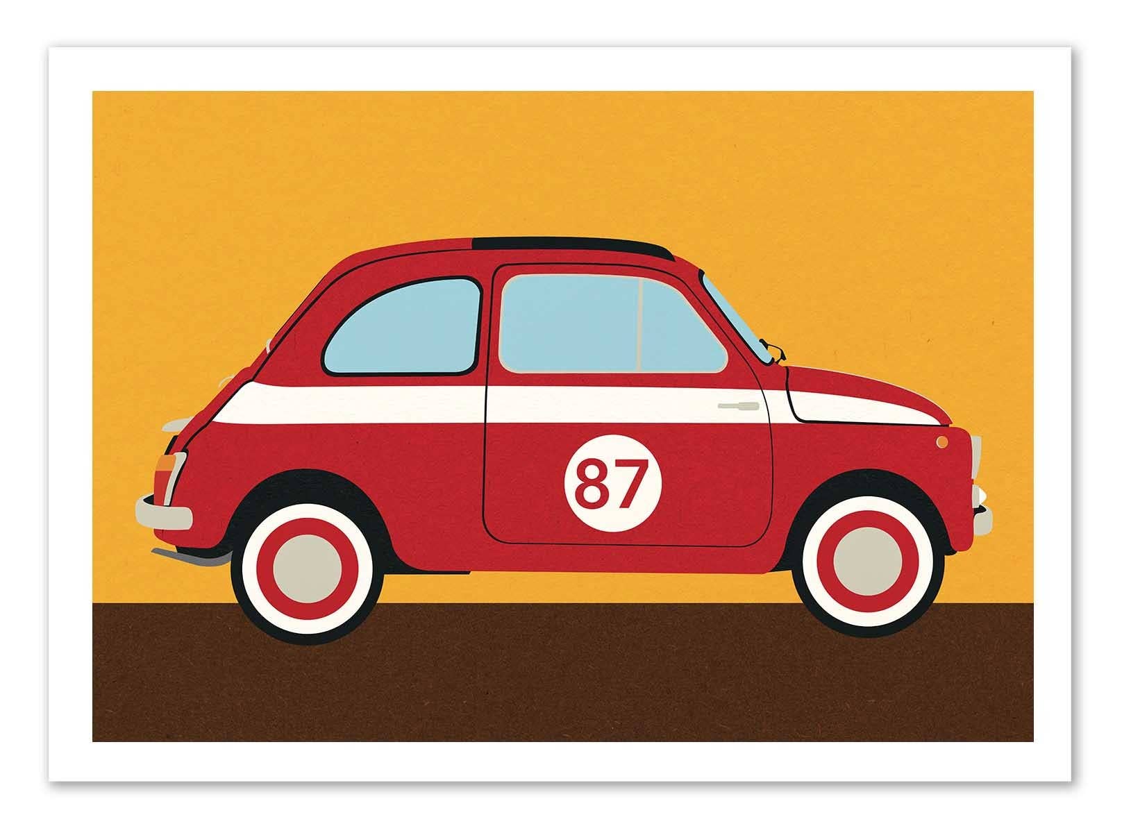 Wall Editions - Wholesale Poster - Art-Poster - Fiat 500 Nuova Abarth - Rosi Feist0