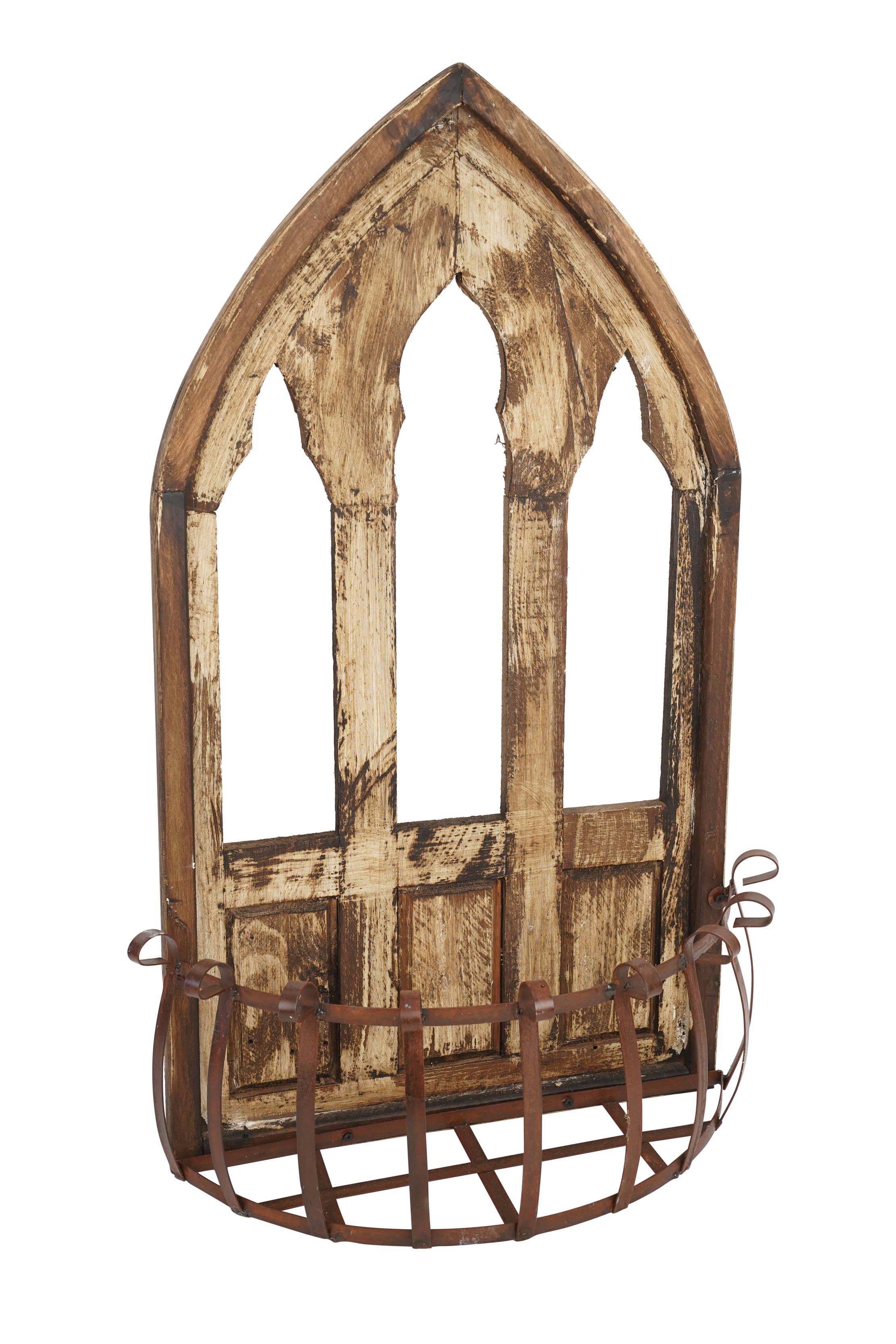 My Amigos Imports - Wholesale Wall Planter - Trinity Wall Planter-Rustic Farmhouse-Garden-20x30 inches0