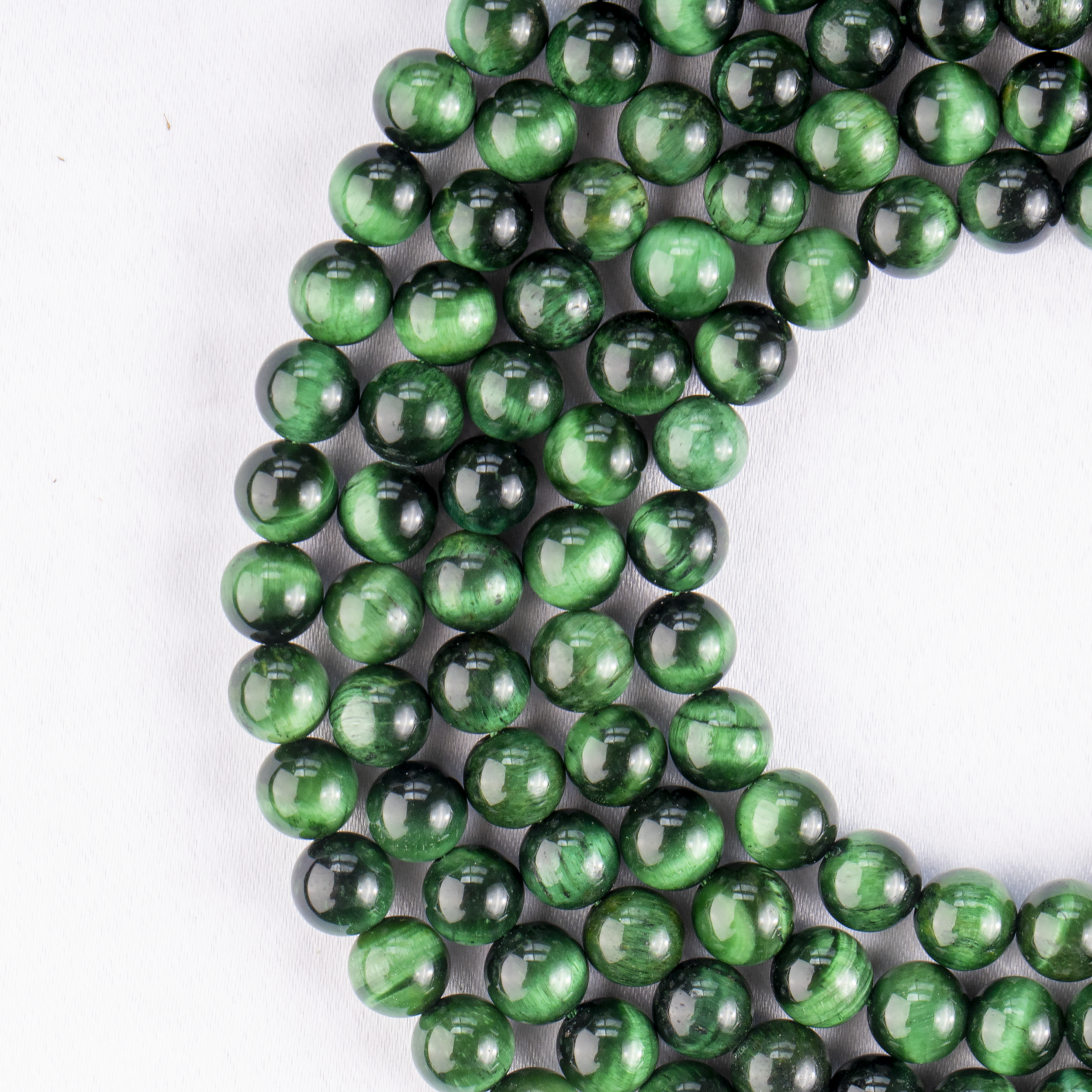 Soothing Crystals Beads - Vendita all'ingrosso Perline - Perle di Cristallo | Occhio di Tigre Verde | Perle di Pietra Guaritrice0