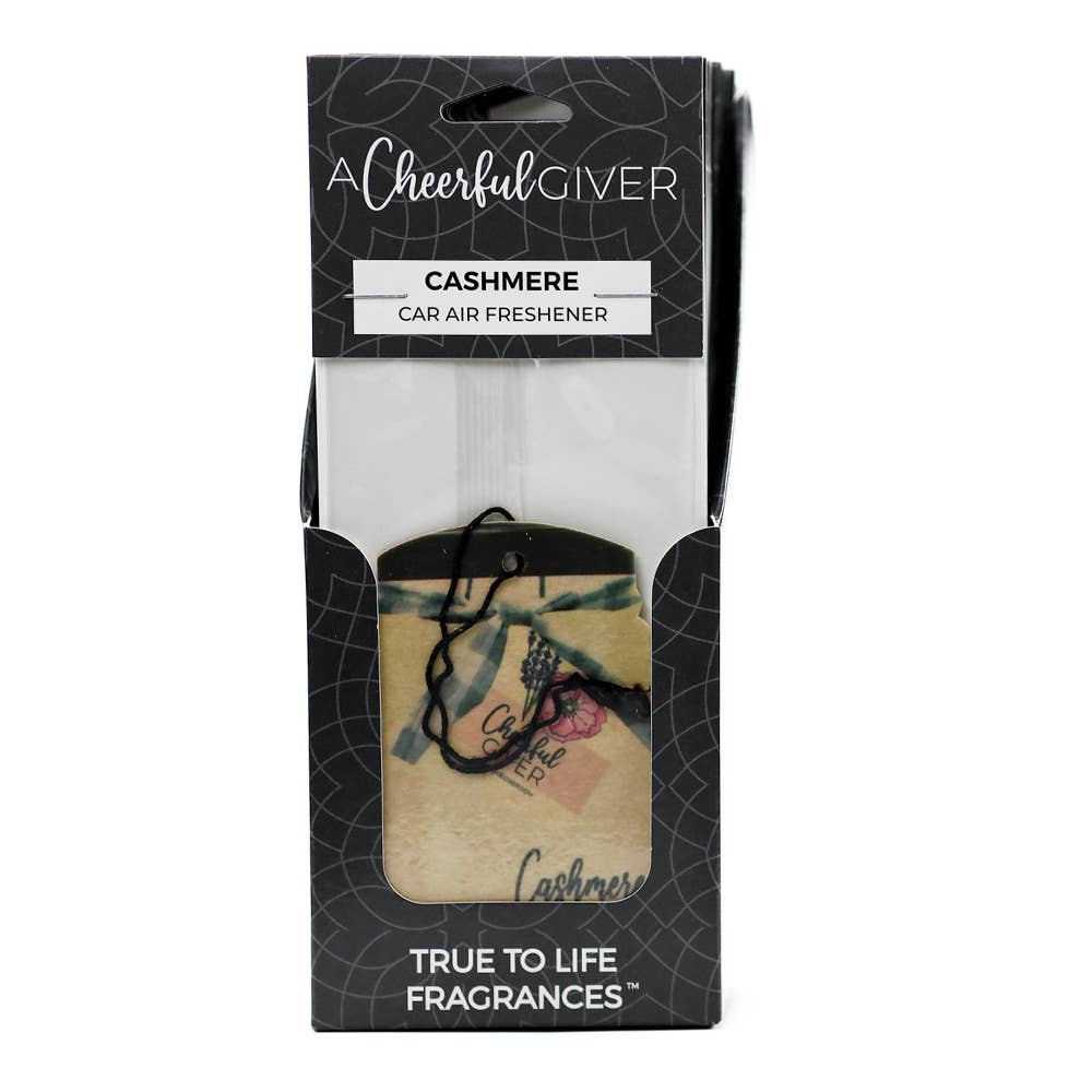 A Cheerful Giver – wholesale Car Freshener - Unisex – Car Air Freshener (16/box) - Cashmere2
