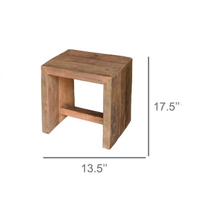 HomArt - Wholesale Stool - Arcadia Stool, Reclaimed Wood