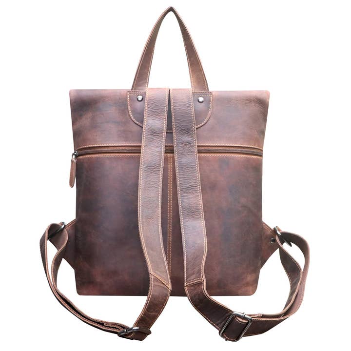 Greenwood – Engroshandel Rygsæk - Dame – Sandy Lille Rygsæk med Rullelukning Pige Læderrygsæk Dame Moderne14