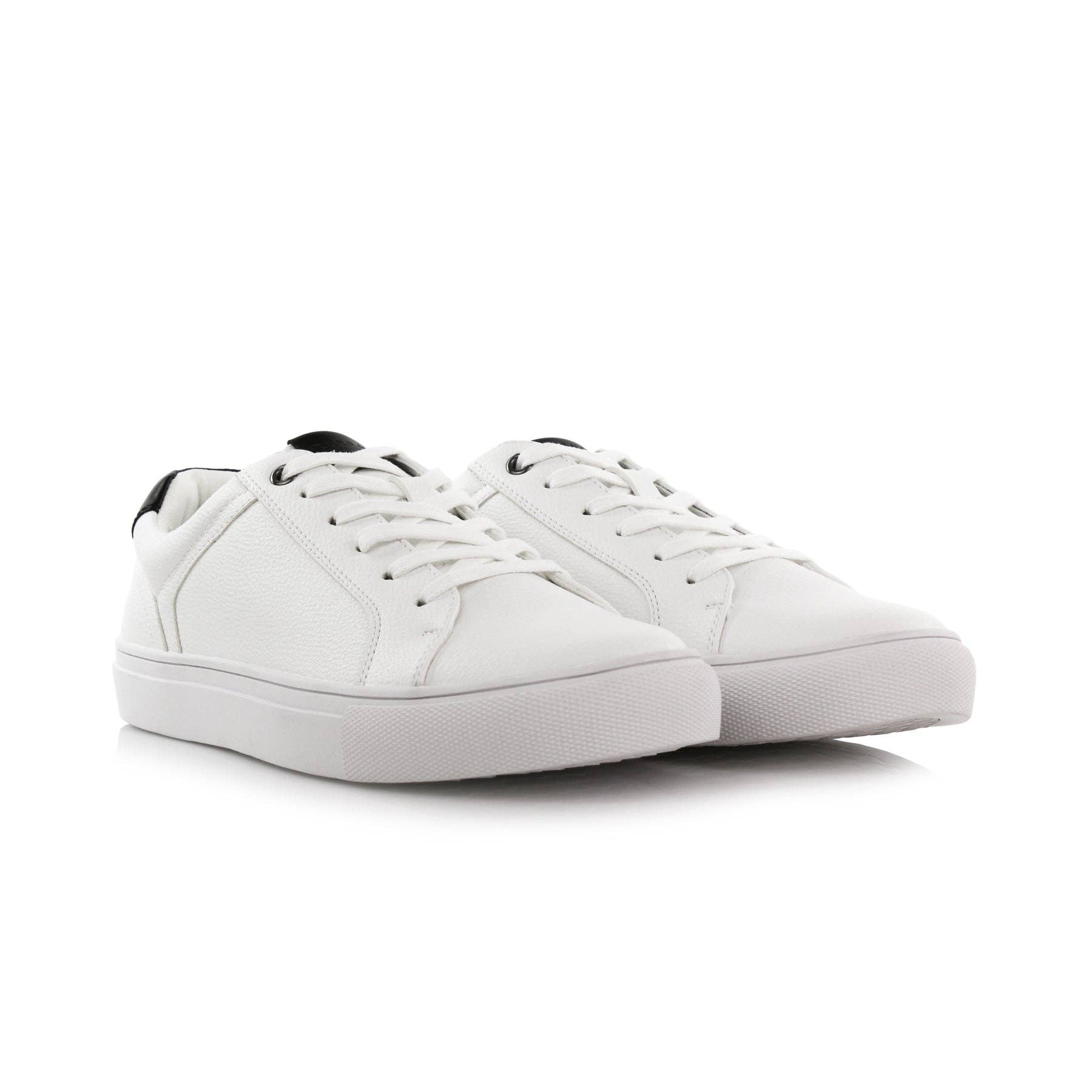 White Daniel Low-Top Men's Lifestyle Sneakers for wholesale on Faire7