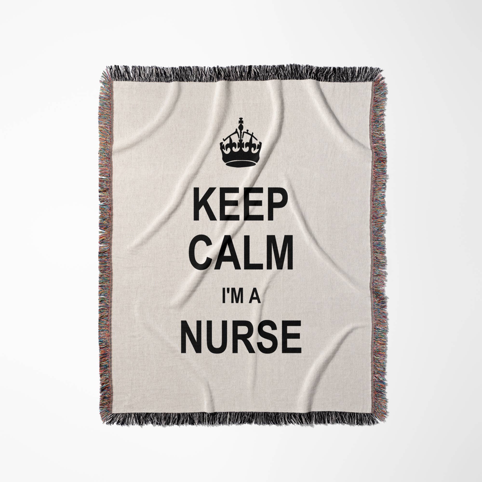 3dRose - Wholesale Throw Blanket - 3dRose, Keep Calm Im a Nurse - nursing pride - funny medical profession gift, Blanket0