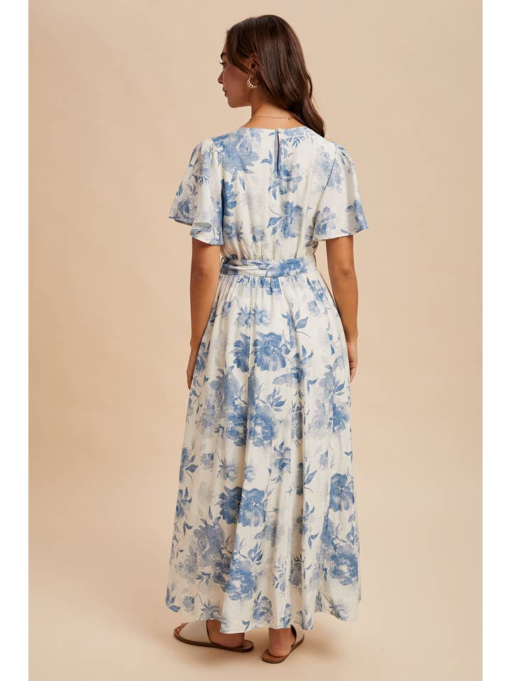 In Loom - Wholesale Dress - Women's - FLORAL FLUTTER SLEEVE DRESS5