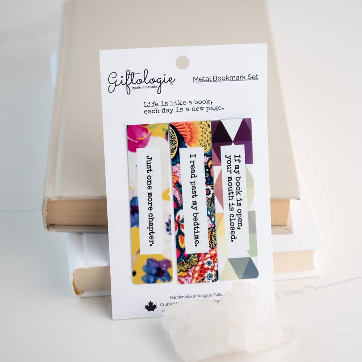 Kaftan Bookmark Trio - Bookworm Reader Book Gift Set for wholesale by Giftologie