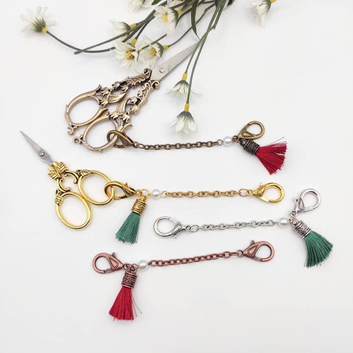 Tasseled Scissor Chain for wholesale by SChandworks