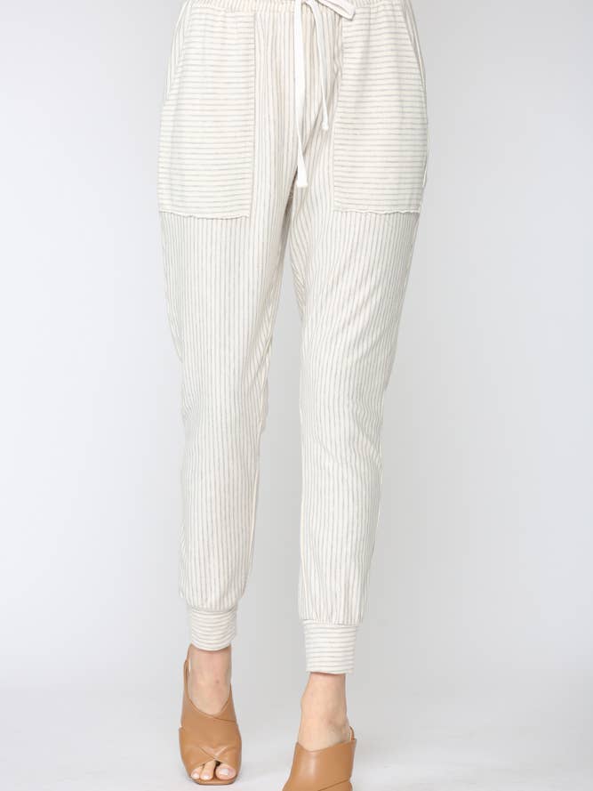 PANTALONI LOUNGE A RIGHE MORBIDE (FP3243) per la vendita all'ingrosso da parte di FATE