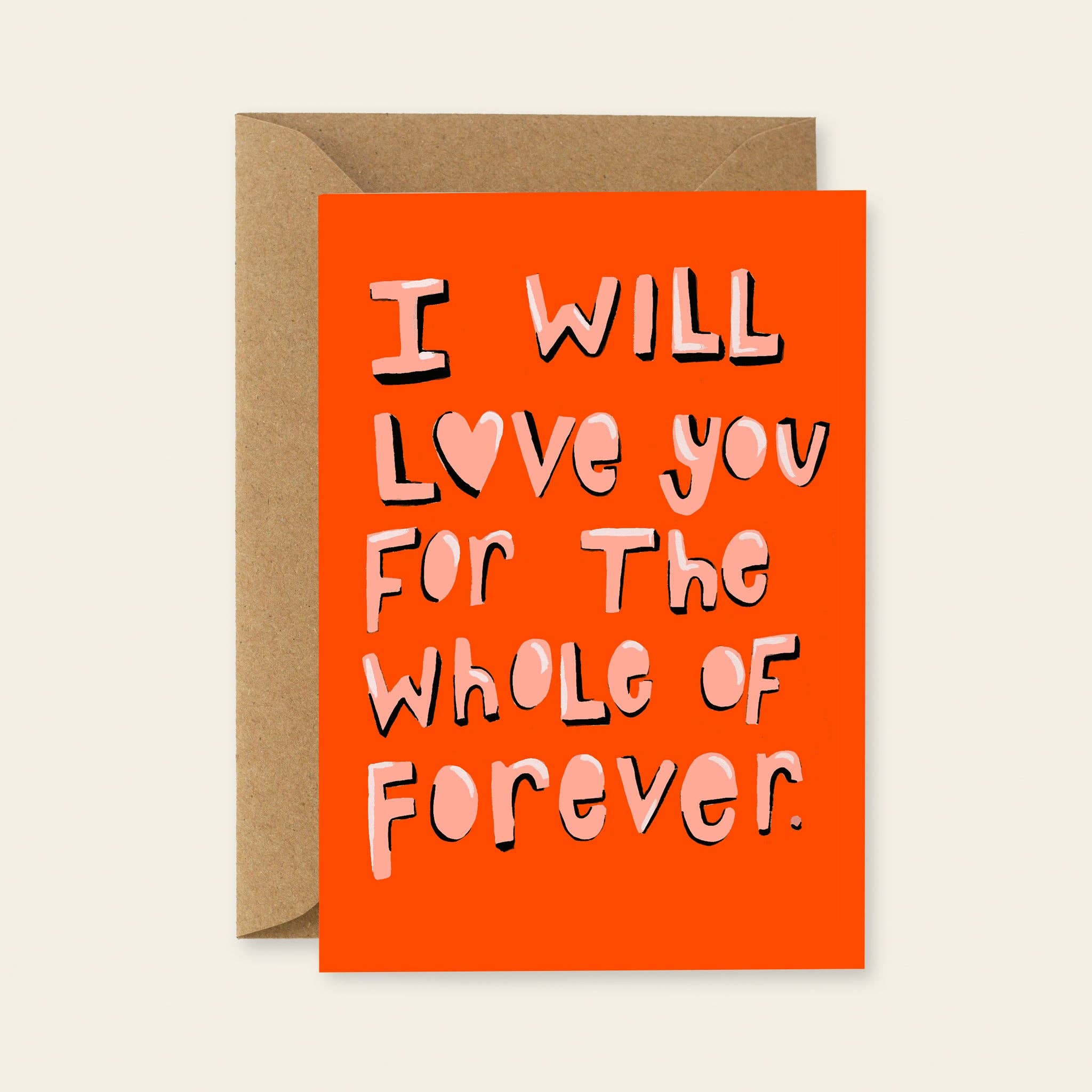 yaya studio - Wholesale Love Card - I Will Love You Forever Card0