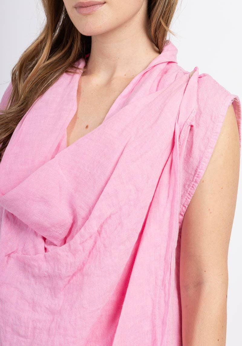 LINEN & COTTON HOUSE – Großhandel Oberbekleidungsweste – Damen – WESTE AUS LEINEN 5172 BESTSELLER FRÜHLINGS- UND SOMMERKLEIDUNG 38
