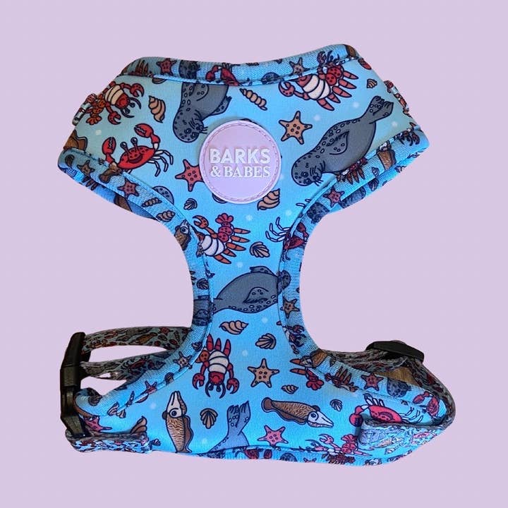 Under the Sea Adjustable Dog Harness for wholesale by The Pet Pantry