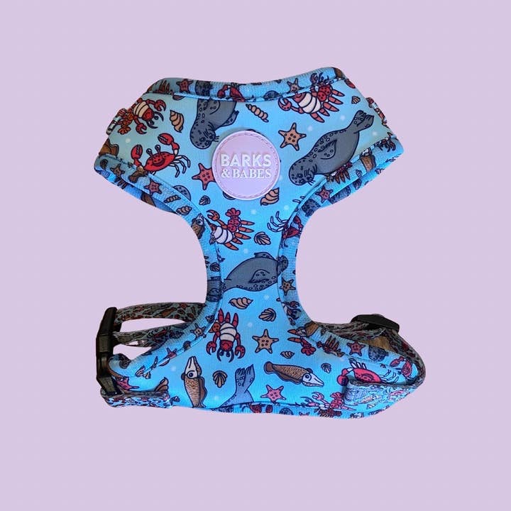 Under the Sea Adjustable Dog Harness for wholesale by The Pet Pantry
