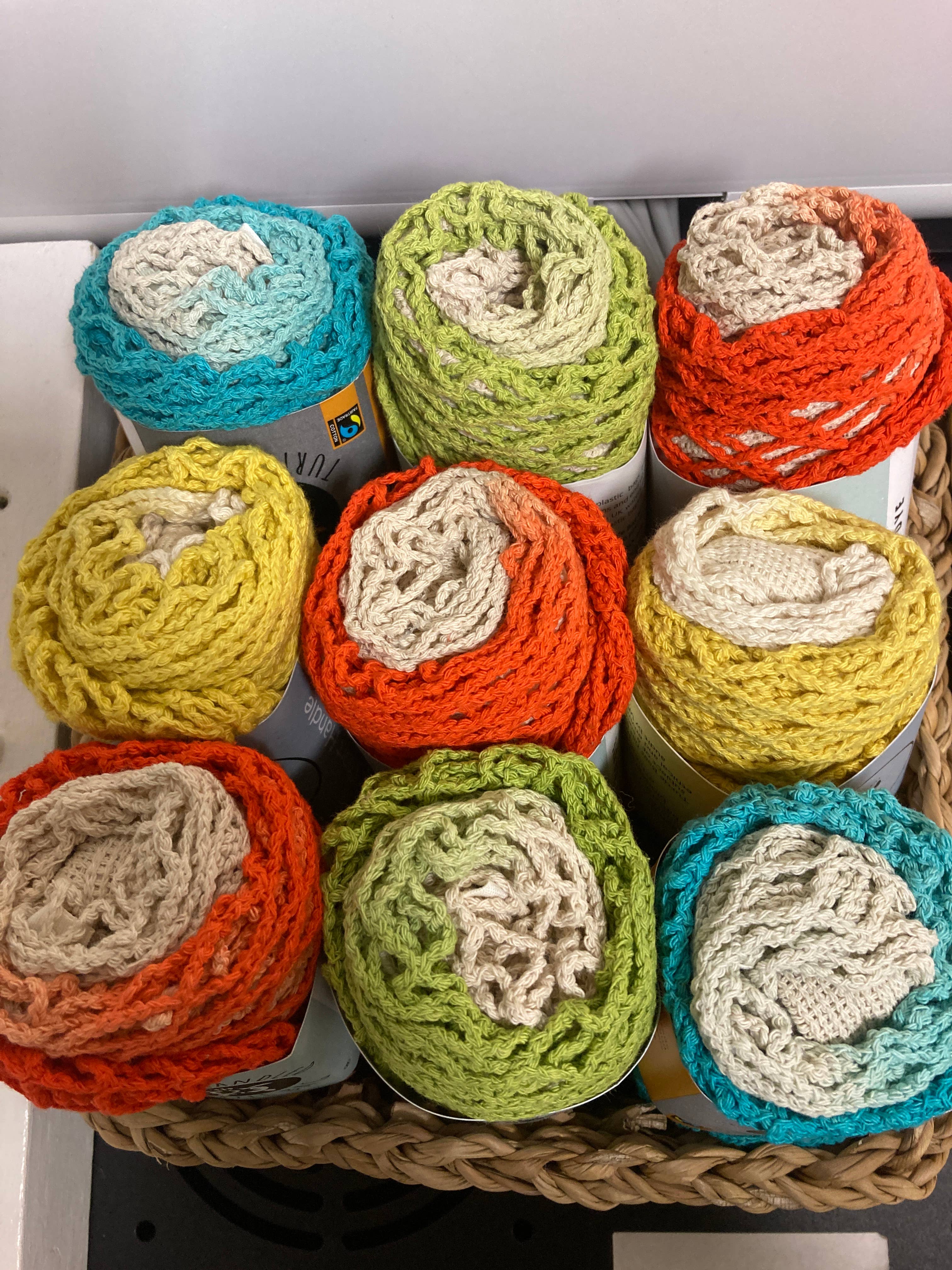 Turtle Bags - Venta al por mayor Bolsas de la compra - Bolsa de cuerda con mango largo y teñido dip dye2