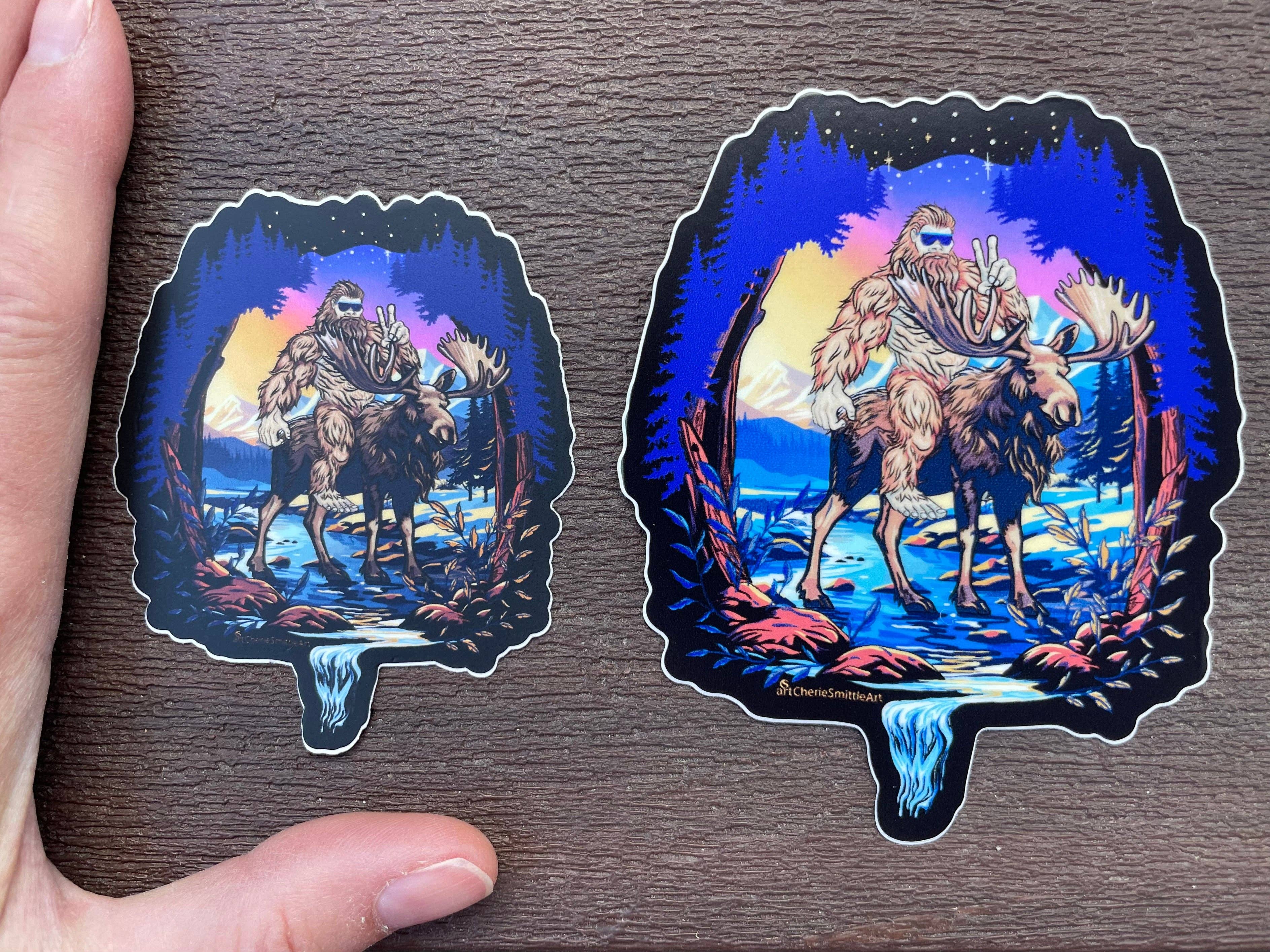 CherieSmittleArt - Wholesale Sticker - Storyteller Bigfoot Sticker3