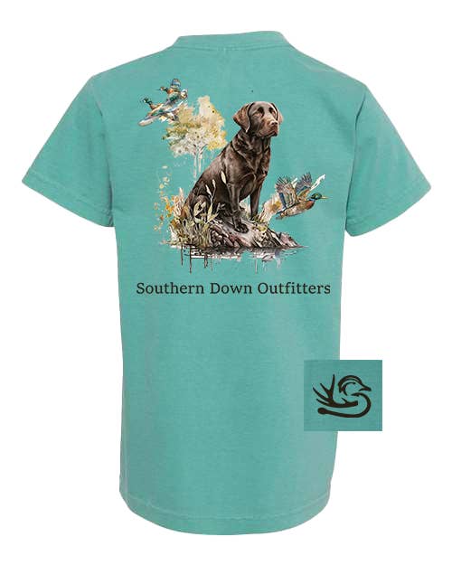 Southern Down Outfitters - Wholesale Screen-printed t-shirt – Kids - Chocolate Lab Youth Tee