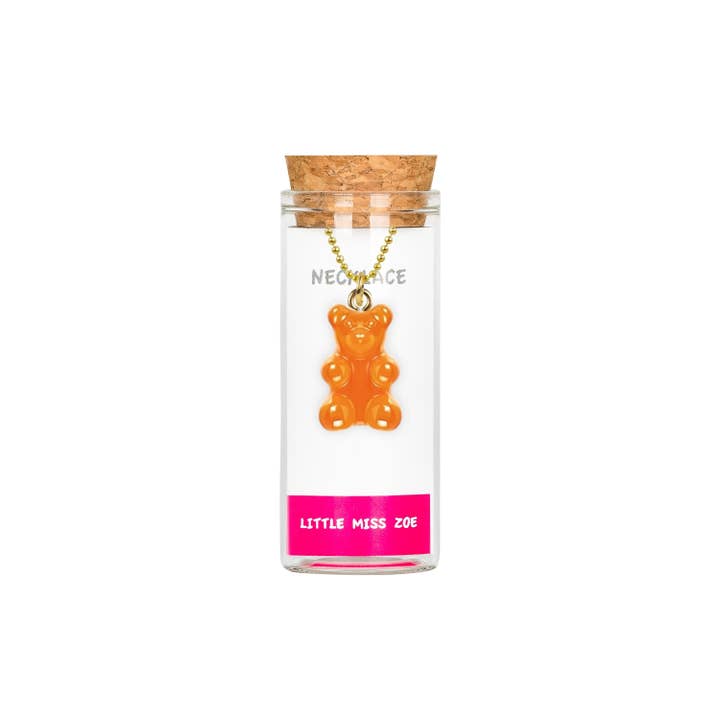 Little Miss Zoe - Wholesale Kids Necklace - Kids - Kids Charm Necklace in a glass bottle