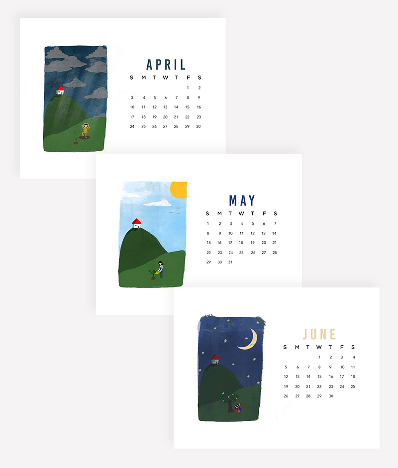 IMPAPER - Wholesale Calendar - 2026 Grow With Me Desk Calendar with Easel2