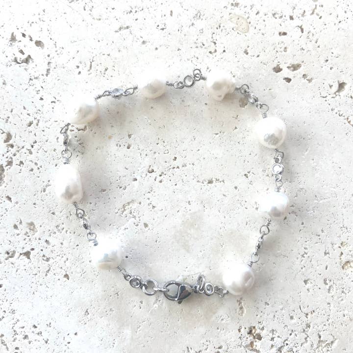 VB&CO Designs Handmade Jewelry - Wholesale Anklet - Anklet fresh water pearl beach resort jewerly
