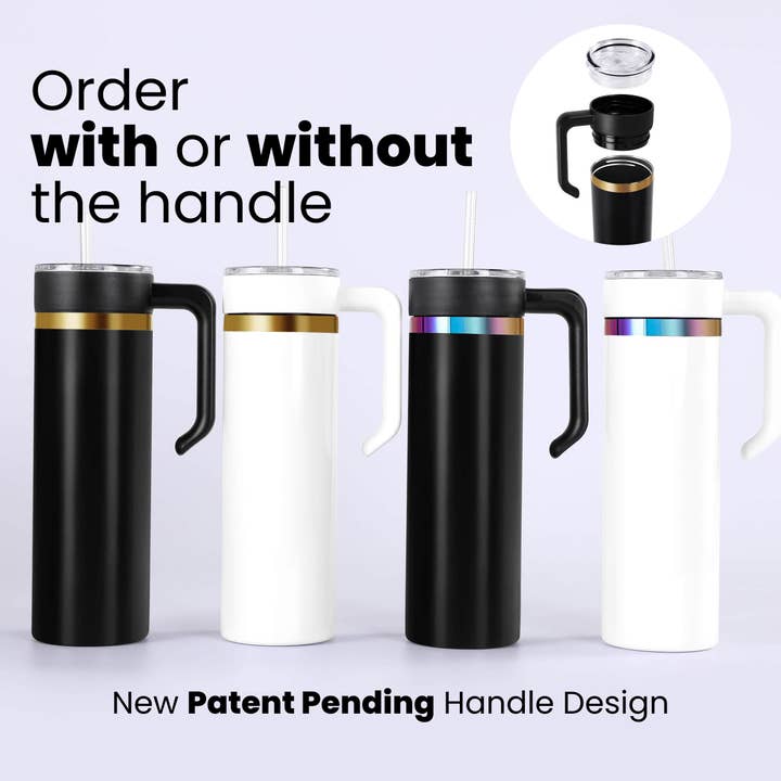 MakerFlo - Wholesale Insulated mug/tumbler - 20oz Skinny Gold3