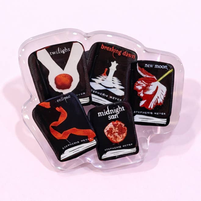 Twilight Acrylic Pin for wholesale by Posh Paperie