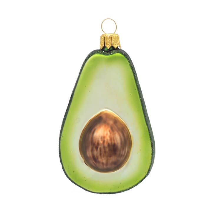 Avocado - Glass Christmas Ornament for wholesale by Mrs Twinkle