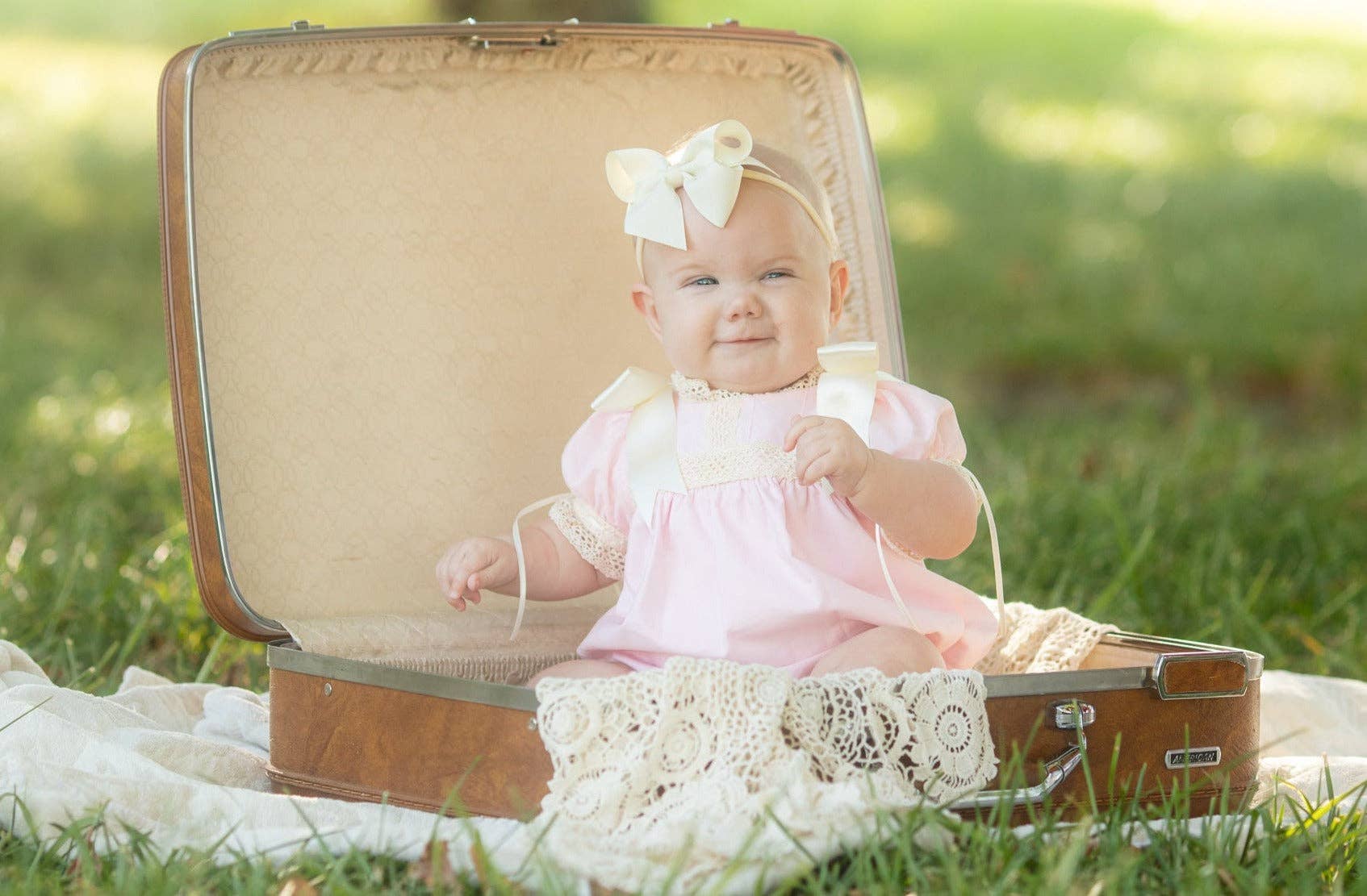 Posh Pickle - Wholesale Bodysuit (Non-Footed) - Baby - Bristol Pink Heirloom Bubble11