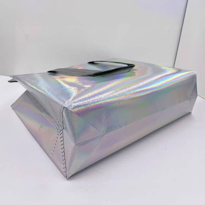 ByHome - Wholesale Gift Bag - 50pcs, 4 Sizes Iridescent Holographic Non-woven Gift Bag2
