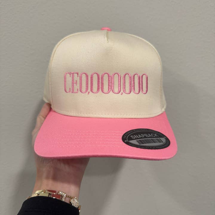 CEO Pink Trucker Hat for wholesale by RBF Brands