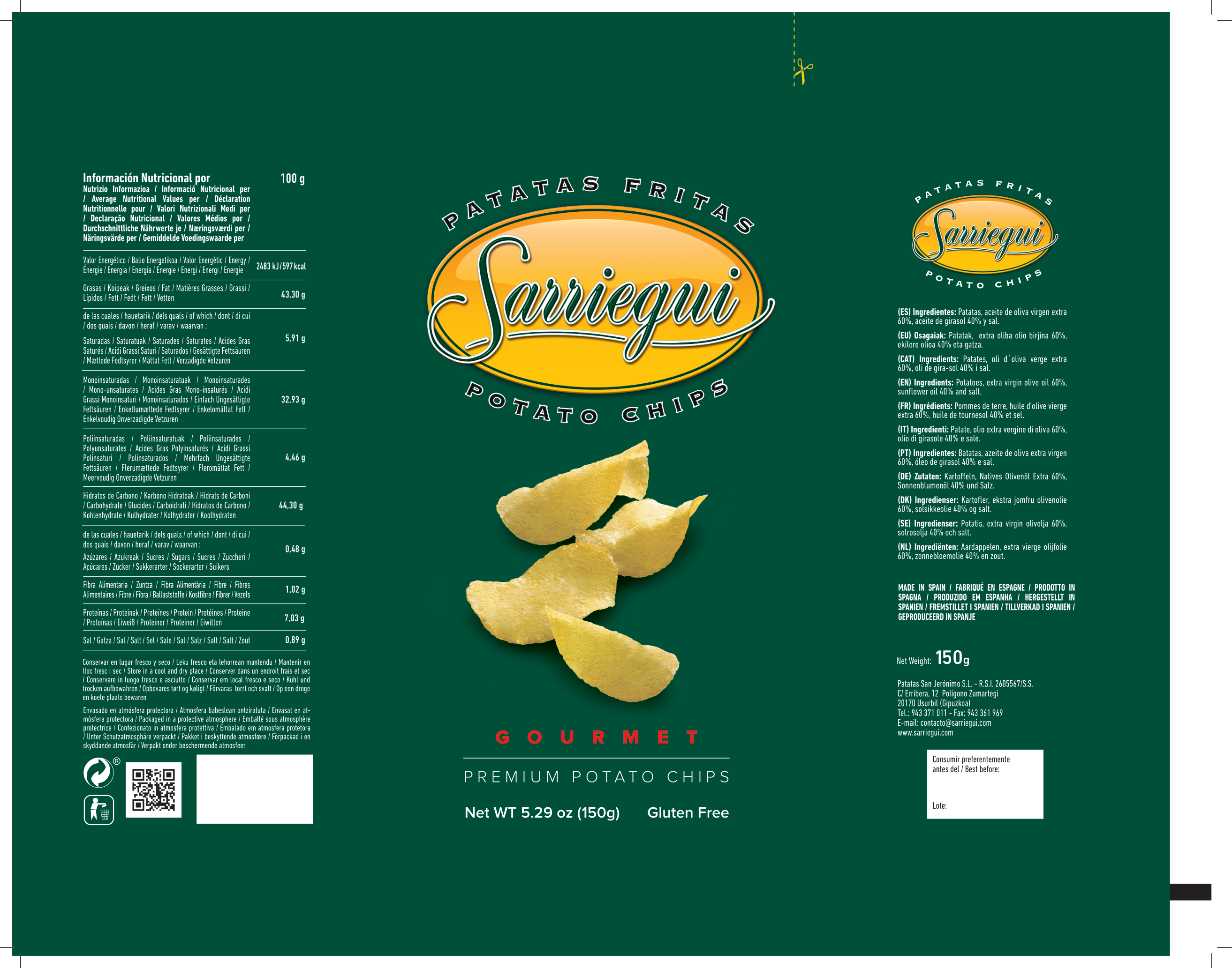 Chips Sarriegui - Wholesale Chips - CHIPS 40 G IN OLIVE OIL8