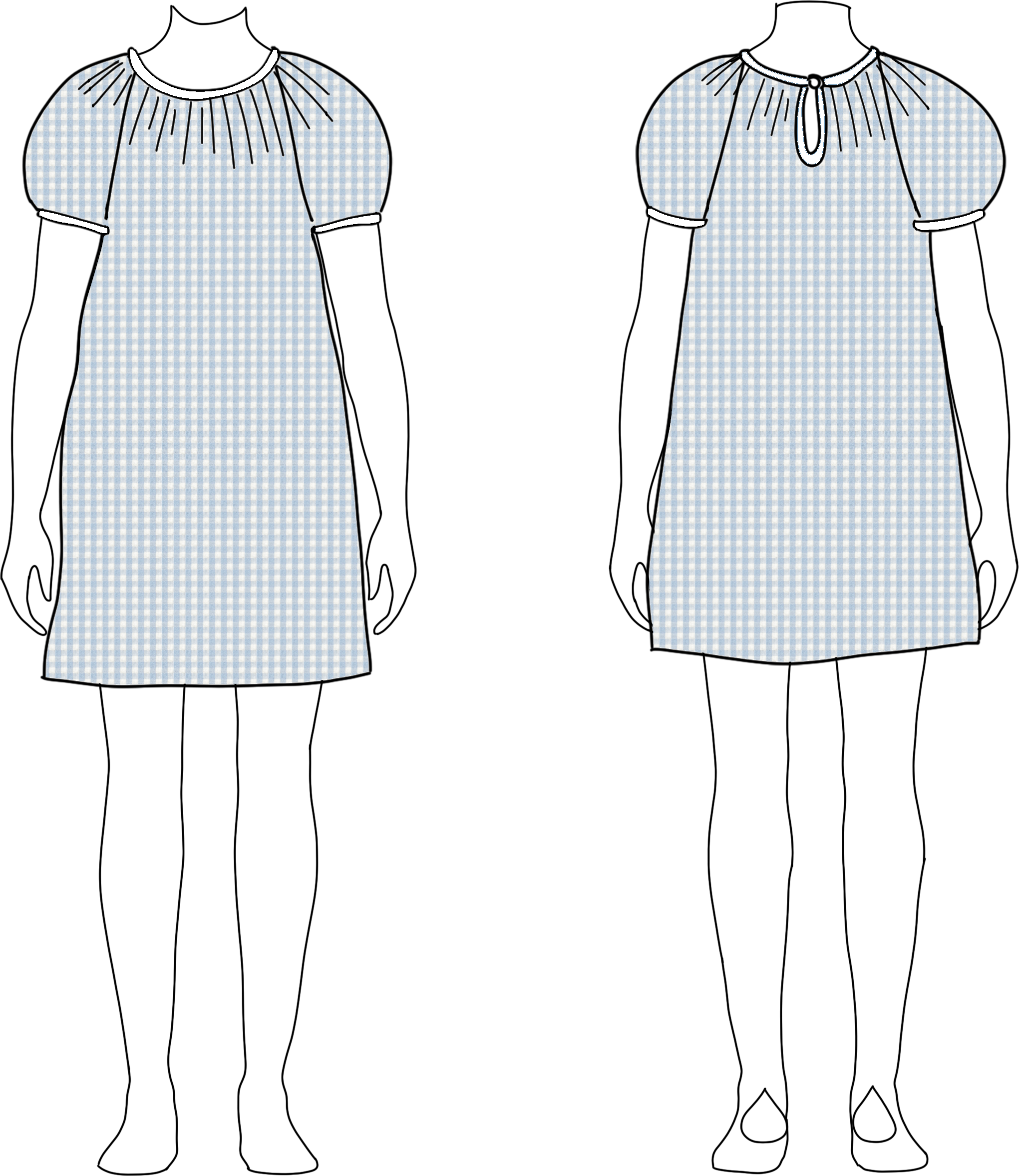 Sun House Children's - Wholesale Dress - Kids - Ella Dress in Check9