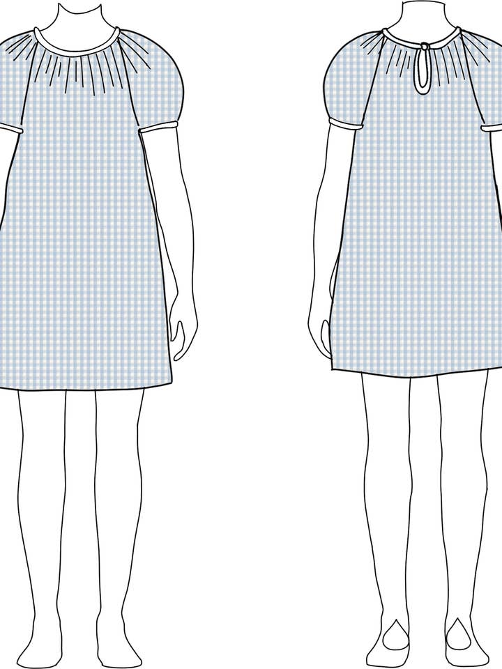 Sun House Children's - Wholesale Dress - Kids - Ella Dress in Check9